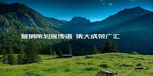 营销策划宣传语 集大成荣广汇